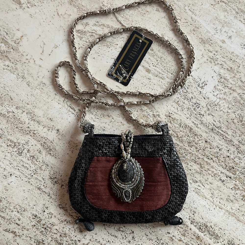 Mary Frances beaded crossbody purse
